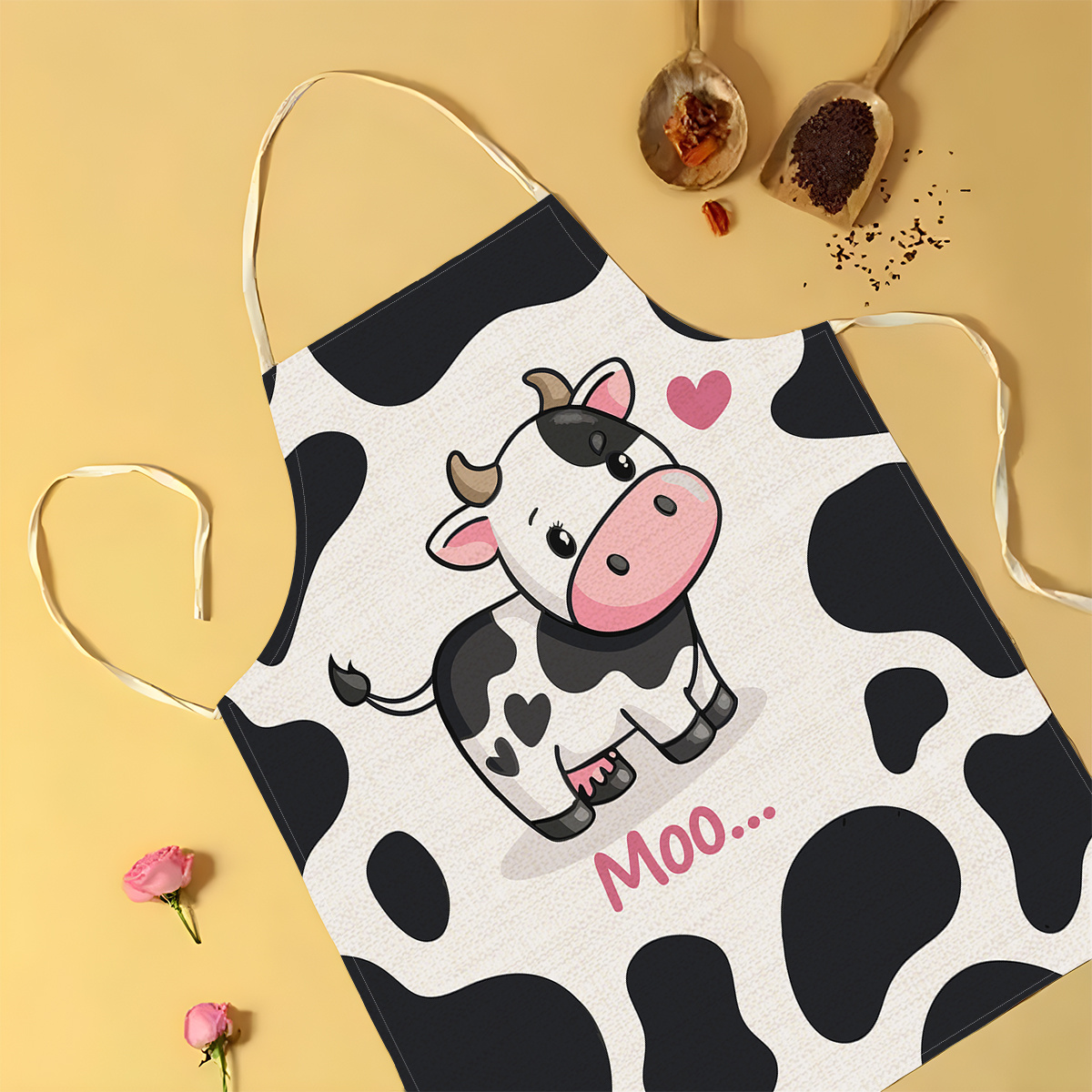 1pc Cute Cartoon Cow Print Kit - Baking Kitchen Kids review and price