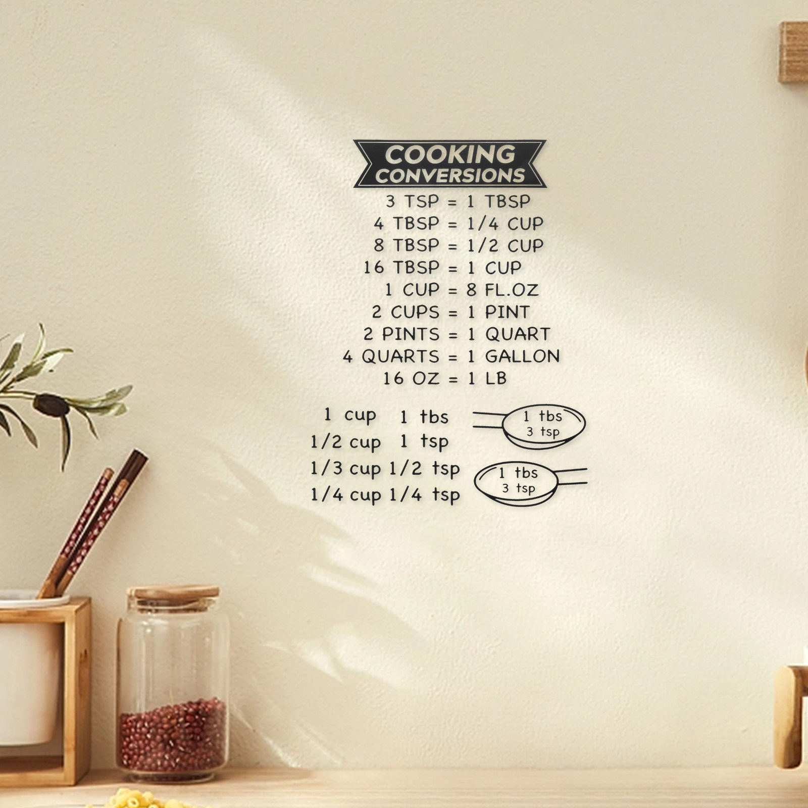 2Pcs Kitchen Measurement Conve - Kitchen Baking Conversion Chart review and price