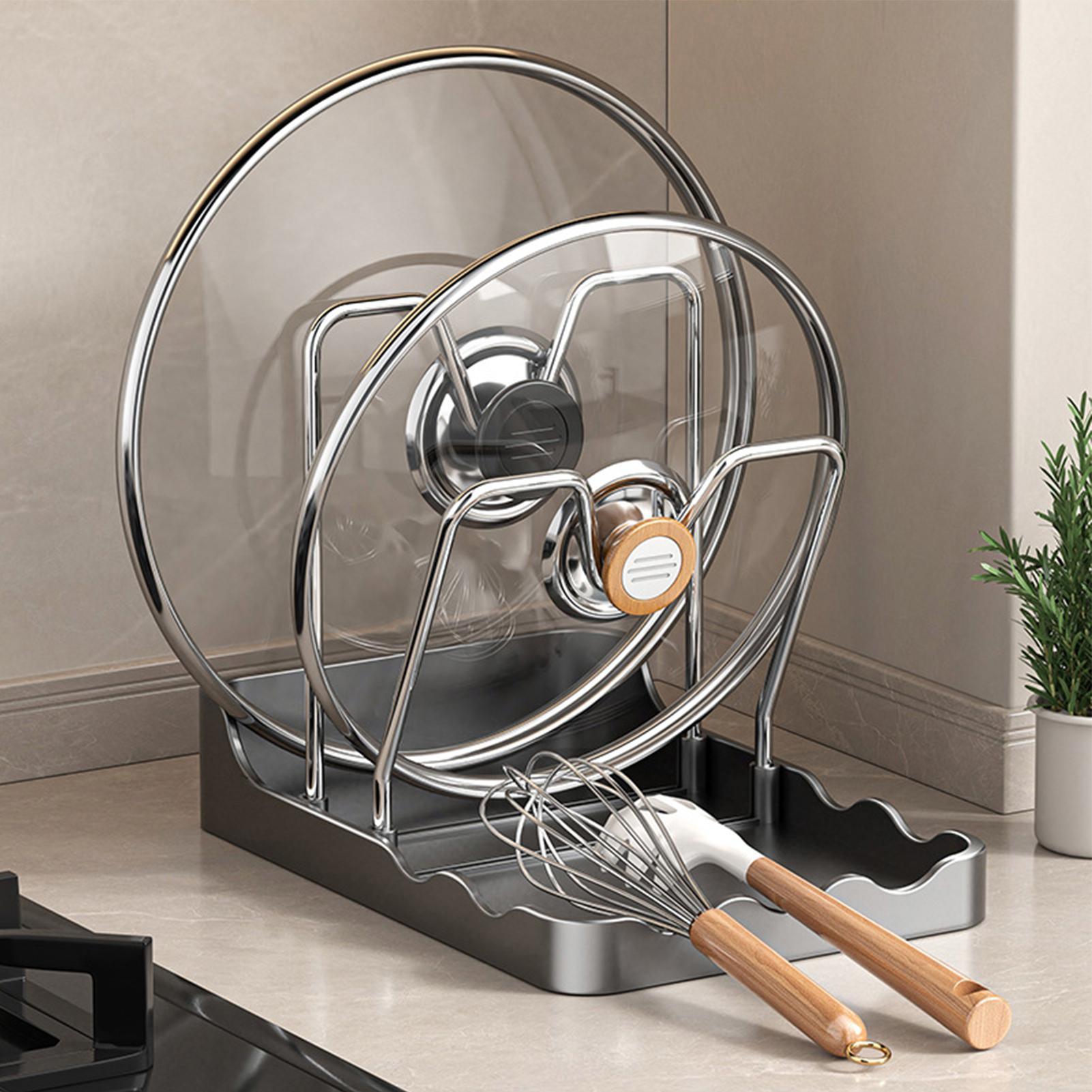 Pot Lid Organizer Vertical Spo - Kitchen Baking Tray Rack review and price