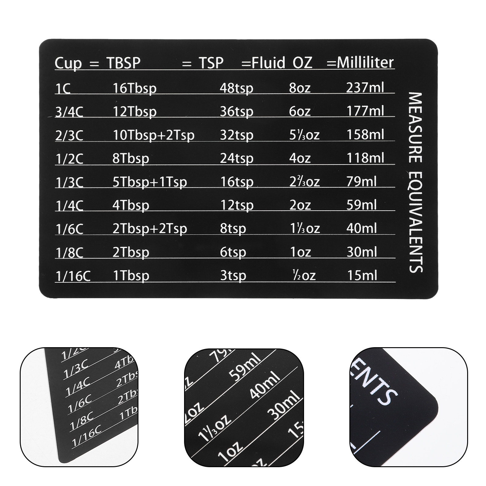 Wear Resistant PVC Magnetic Ki - Kitchen Baking Conversion Chart review and price