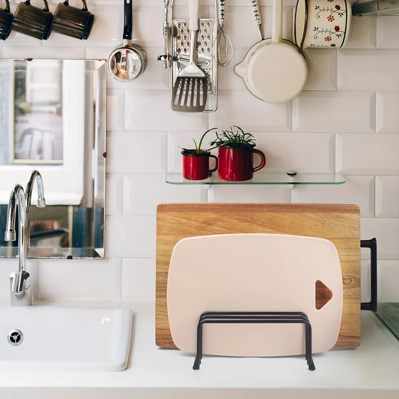 Kitchen Cutting Board Storage  - Kitchen Cabinet Baking Organizer review and price