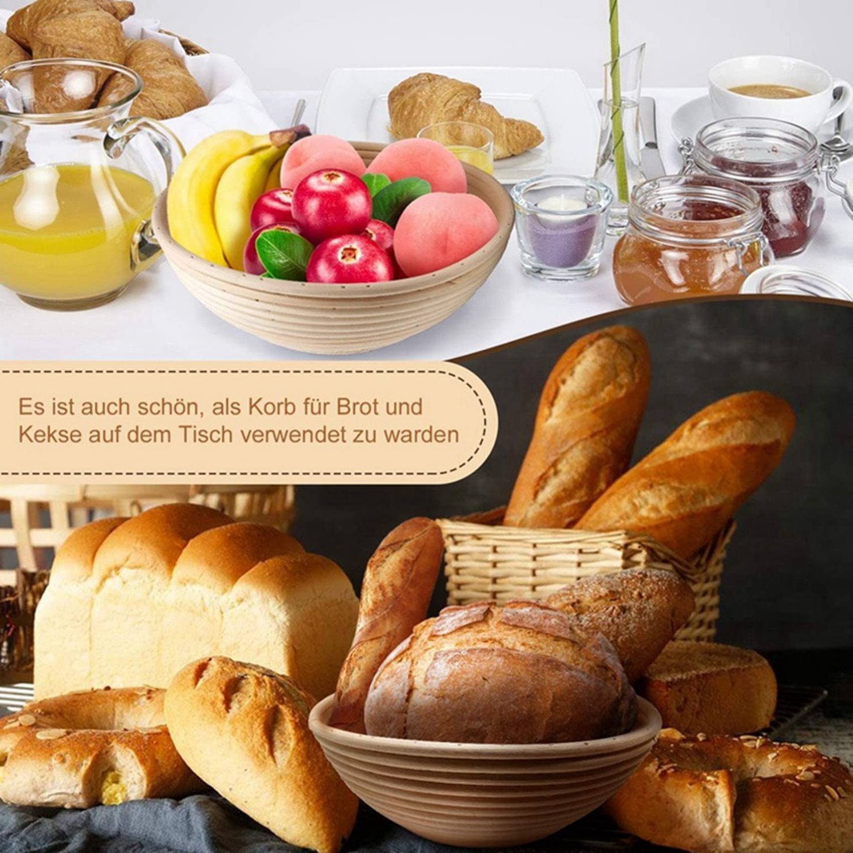 Round Set,4 Yeast Baskets For  - Proofing Basket Banneton review and price