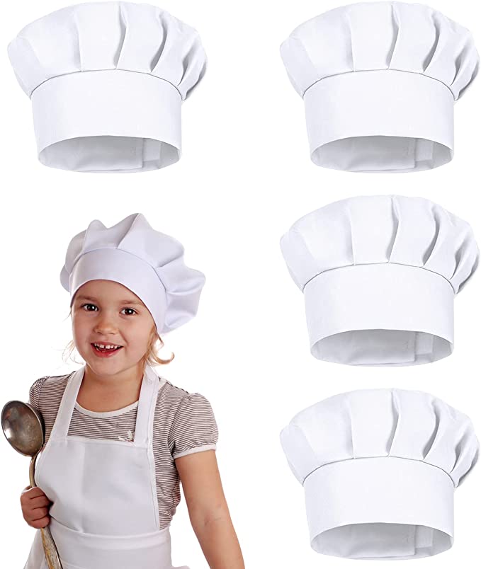 4PCS White Party Cap Hat Costu - Baking Kitchen Kids review and price