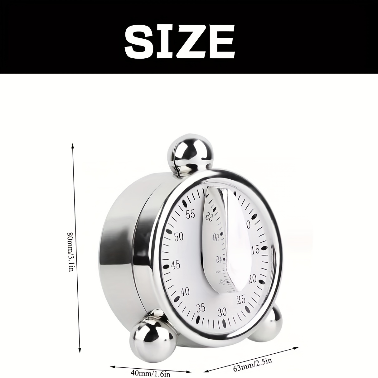 Visible Mechanical Timer, 60-M - Kitchen Baking Timer review and price